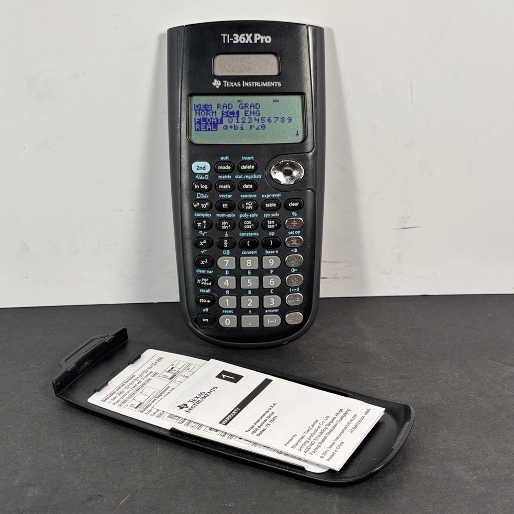 Texas Instruments TI-36X Pro Scientific Calculator with Cover & Manual